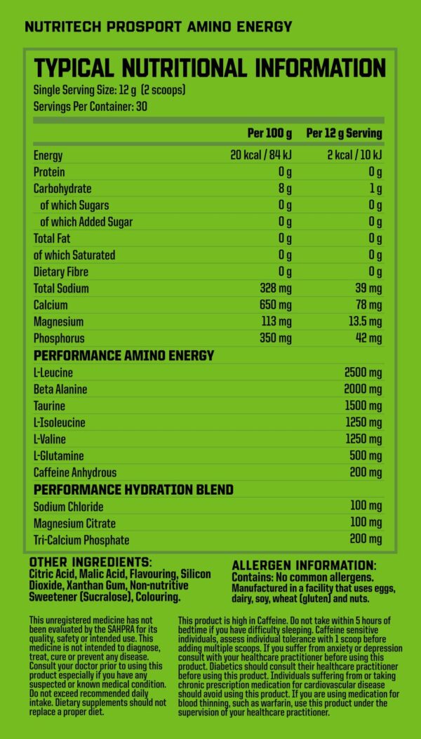 PROSPORT Amino ENERGY Informed Sport Tested - (Blueberry Lemonade Flavour) - Image 2