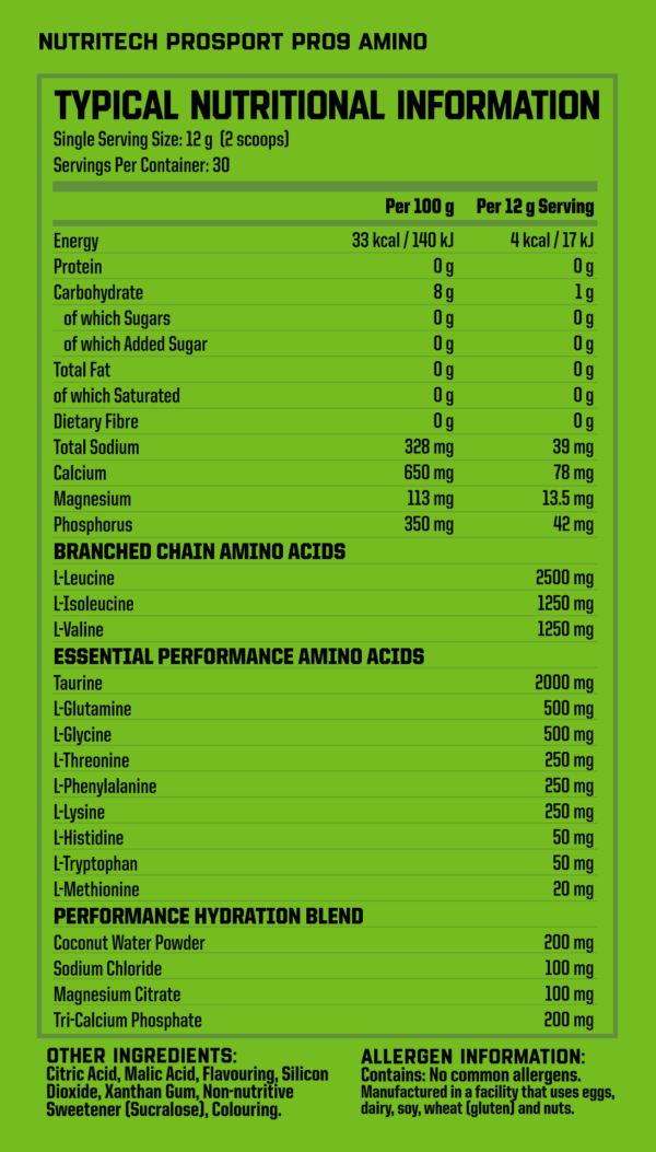 PROSPORT PRO9 Amino Informed Sport Tested (Grape Bubblegum Flavour) - Image 2