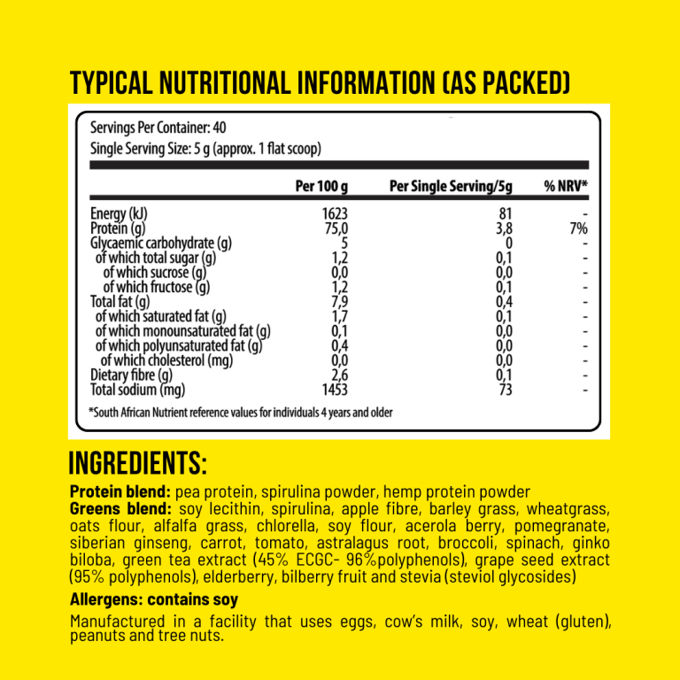 Slender You Super Greens - (Unflavoured) - Image 3