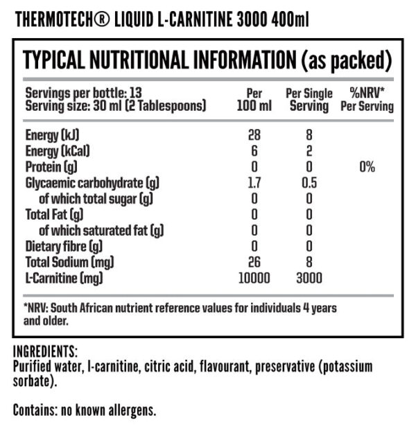 THERMOTECH® Liquid L-Carnitine - Image 2